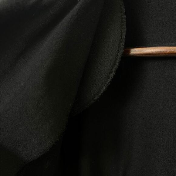 Vintage PG Collections Blazer Mini Dress Black Studded Moto & Military Body Con - Picture 5 of 9